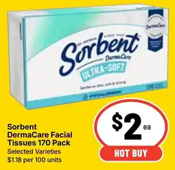 Ritchies Sorbent DermaCare Facial Tissues offer