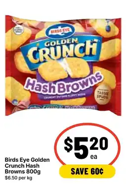 Ritchies Birds Eye Golden Crunch Hash Browns offer