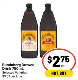 Ritchies Bundaberg Brewed Drink offer
