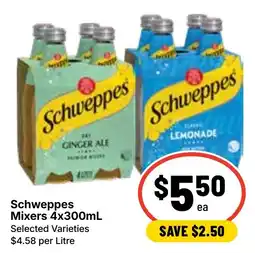 Ritchies Schweppes Mixers offer