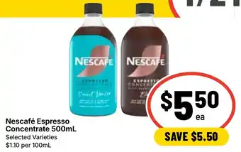 Nescafe Espresso Concentrate