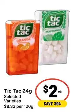 Ritchies Tic Tac offer