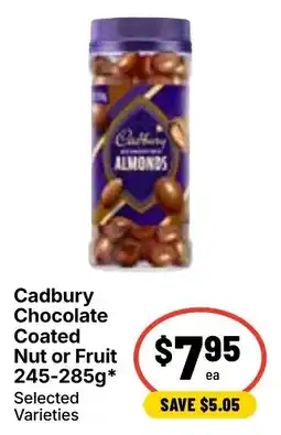 Ritchies Cadbury Chocolate Coated Nut or Fruit offer