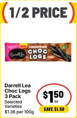 Ritchies Darrell Lea Choc Logs offer