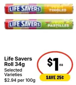 Ritchies Life Savers Roll offer