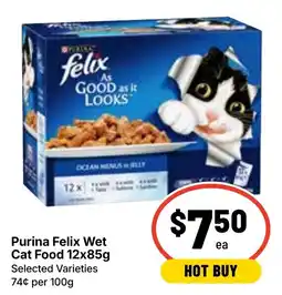 Ritchies Purina Felix Wet Cat Food Selected Varieties offer