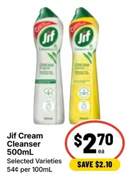Ritchies Jif Cream Cleanser offer