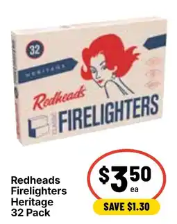 Ritchies Redheads Firelighters Heritage offer