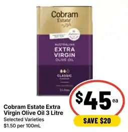 Ritchies Cobram Estate Extra Virgin Olive Oil offer