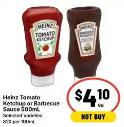 Ritchies Heinz Tomato Ketchup or Barbecue Sauce offer