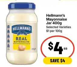 Ritchies Hellmann's Mayonnaise Jar offer