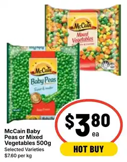 Ritchies McCain Baby Peas or Mixed Vegetables offer