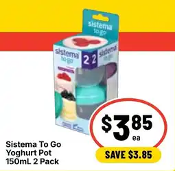 Ritchies Sistema To Go Yoghurt Pot offer