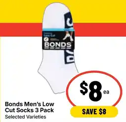 Ritchies Bonds Men's Low Cut Socks offer