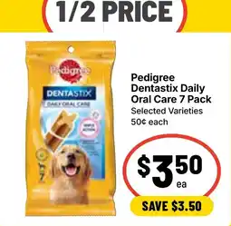 Ritchies Pedigree Dentastix Daily Oral Care 7 Pack Selected Varieties offer