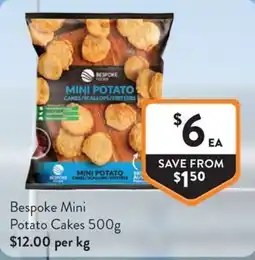 Foodworks Bespoke Mini Potato Cakes offer