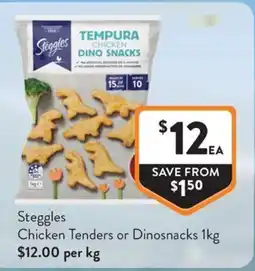 Foodworks Steggles Chicken Dino Snacks offer