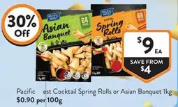 Foodworks Pacific West Cocktail Spring Rolls or Asian Banquet offer