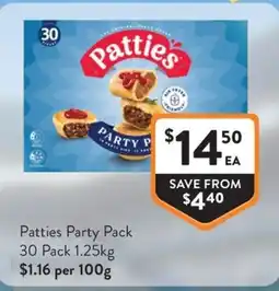 Foodworks Patties Party Pack offer