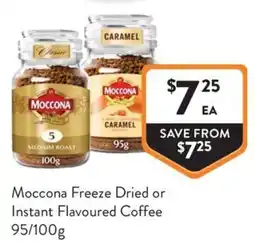 Foodworks Moccona Freeze Dried or Instant Flavoured Coffee offer
