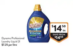 Foodworks Dynamo Professional Laundry Liquid offer