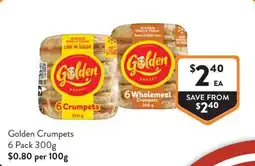 Foodworks Golden Crumpets offer