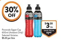 Foodworks Powerade Sipper Cap offer