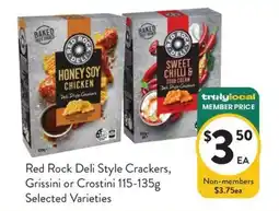 Foodworks Red Rock Deli Style Crackers offer