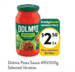 Foodworks Dolmio Pasta Sauce offer