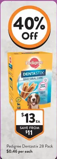 Foodworks Pedigree Dentastix offer