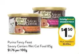 Foodworks Purina Fancy Feast Savory Centers Wet Cat Food offer