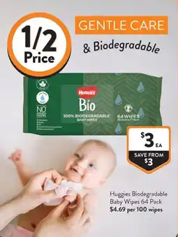 Foodworks Huggies Biodegradable Baby Wipes offer