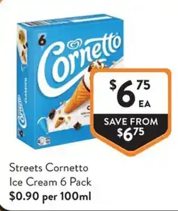 Foodworks Streets Cornetto Ice Cream offer