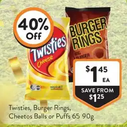 Foodworks Twisties Cheese offer