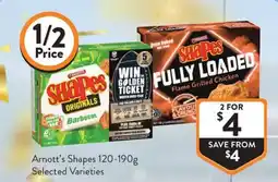 Foodworks Arnott's Shapes Selected Varieties offer