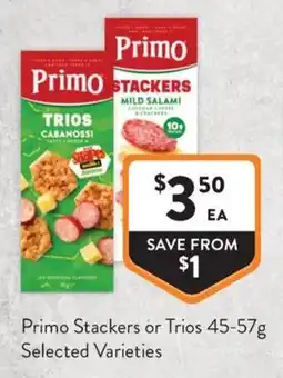 Foodworks Primo Stackers or Trios offer