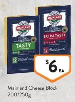 Foodworks Mainland Cheese Block offer