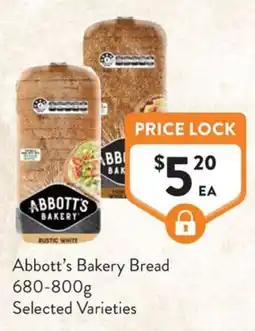 Foodworks Abbott's Bakery Bread offer