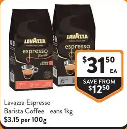 Foodworks Lavazza Espresso Barista Coffee offer