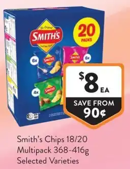 Foodworks Smith's Chips offer