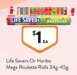 Foodworks Life Savers Or Haribo Mega Roulette Rolls offer