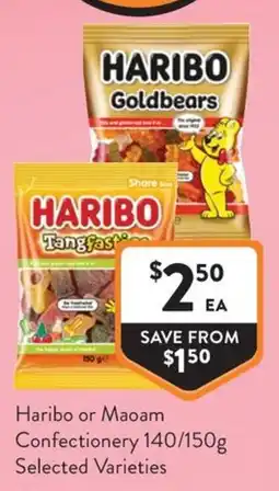 Foodworks Haribo or Maoam Confectionery offer