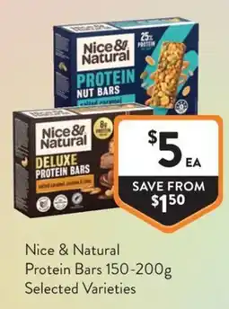 Foodworks Nice & Natural Protein Bars offer