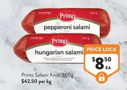 Foodworks Primo Salami Knob offer