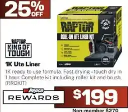 Repco Raptor 1K Ute Liner offer