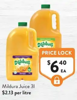 Foodworks Mildura Juice 3l offer