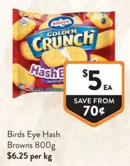 Foodworks Birds Eye Hash Browns offer