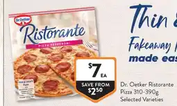 Foodworks Dr. Oetker Ristorante Pizza offer