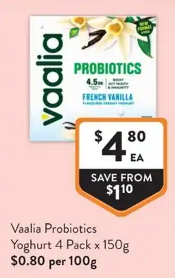 Foodworks Vaalia Probiotics Yoghurt offer