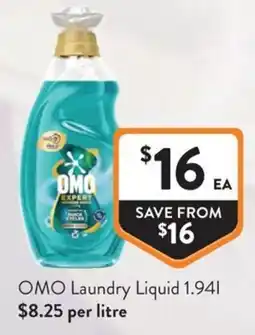 Foodworks OMO Laundry Liquid offer